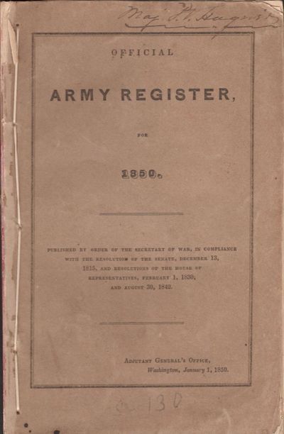 Official Army Register for 1850