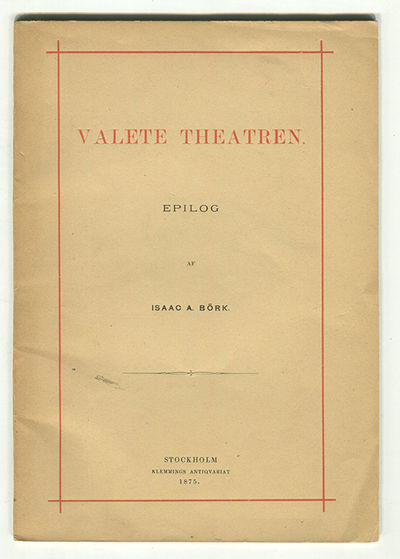 Valete theatren. Epilog. Uppförd af det första…