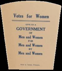 Woman Suffrage Campaign Songs and Votes for Women. [Two Rare Ohio Women’s Suffrage Handbills]