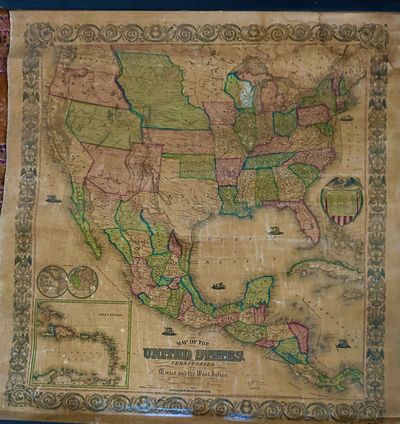 Map Of The United States And Its Territoiries: Also Mexico And The West Indies