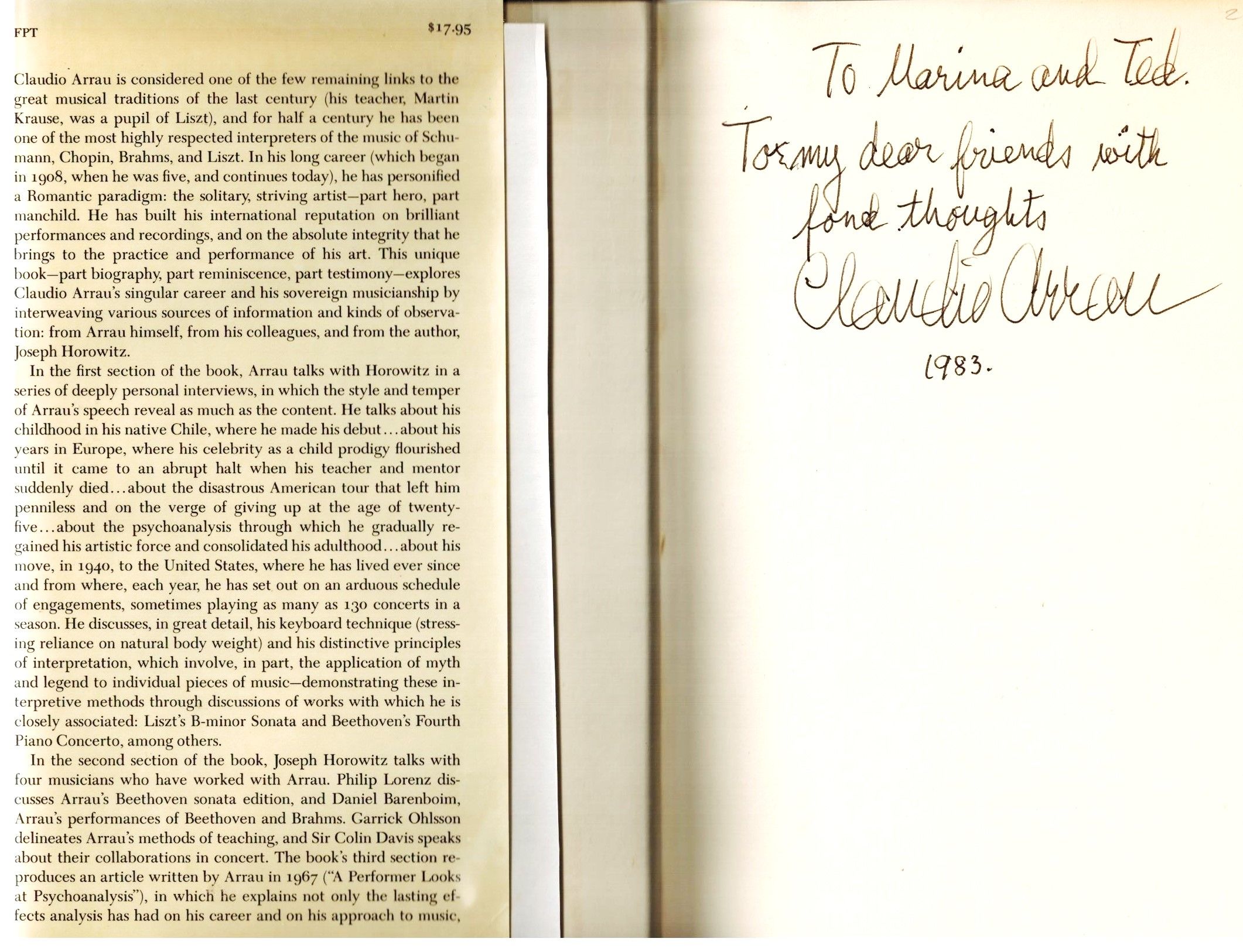 Conversations with Arrau