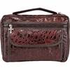 Embassy Alligator Embossed Burgundy Genuine Leather Bible Cover