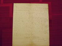 Manuscript Letter of Virginia Slave Owner Barred from Taking Slaves to Ohio.