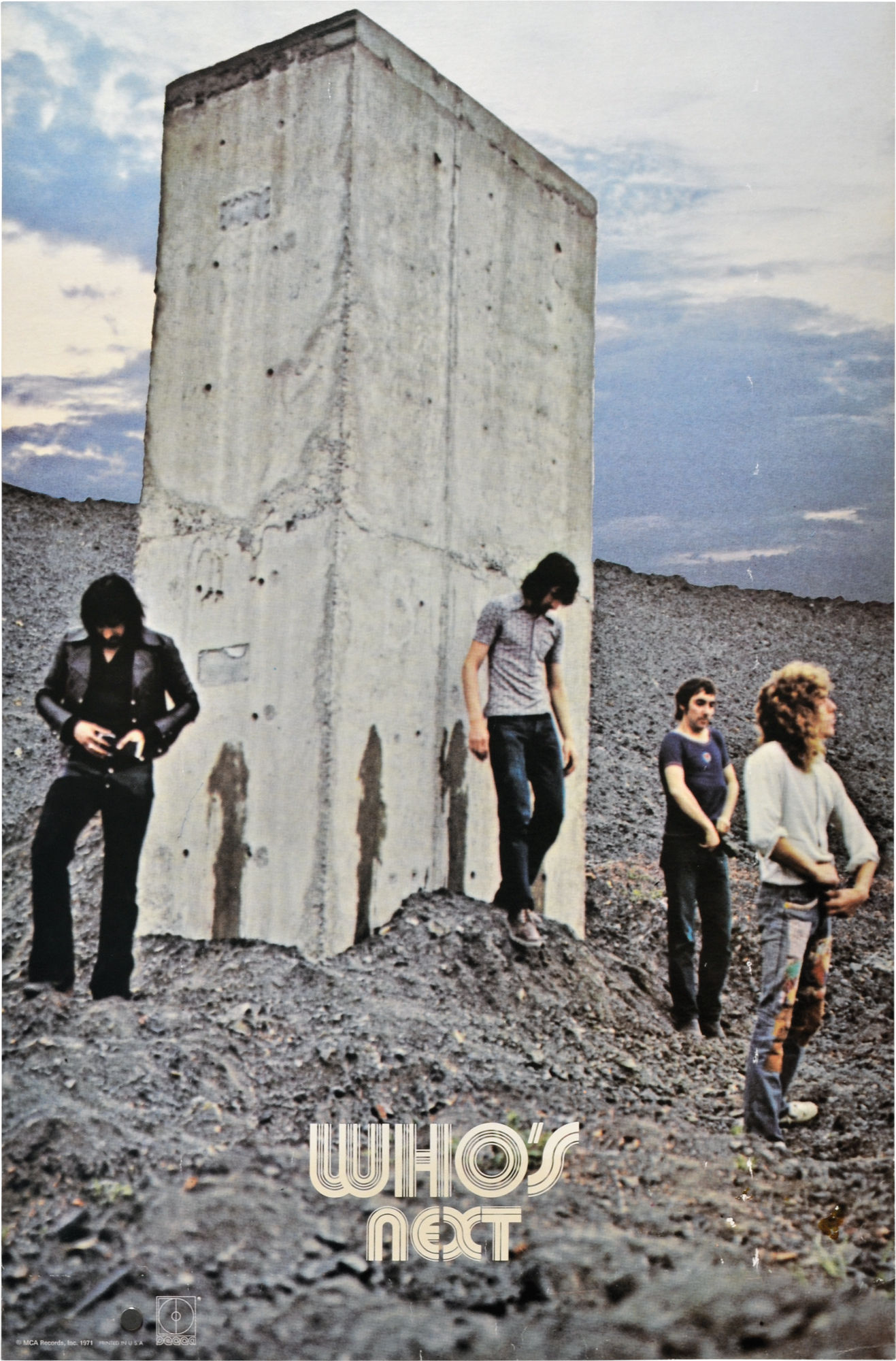 Who's Next (Original promotional poster for the 1971 album) by The Who 1971 Who's Next (Original promotional poster for the 1971 album) by The Who 1971