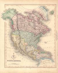 image of Hand-Colored Map of North America (Texas as an Independent Republic)