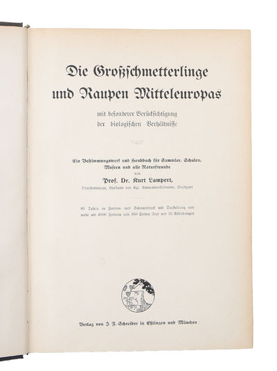 Die Grossschmetterlinge und Raupen Mitteleuropas…