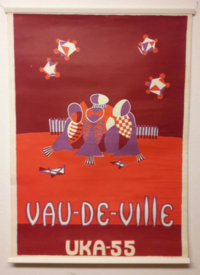 UKA-55. VAU-DE-VILLE.  Original plakat…