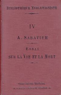 cover of Essai sur la Vie et la Mort