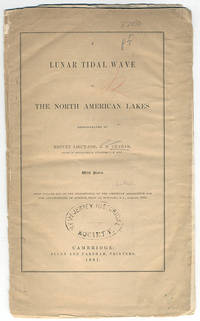 A lunar tidal wave in the North American lakes. Demonstrated by Brevet Lieut.-Col. J. D. Graham, major of… by J. D Graham - 1861 - from Philadelphia Rare Books & Manuscripts Co., LLC (PRB&M) (SKU: 10524)