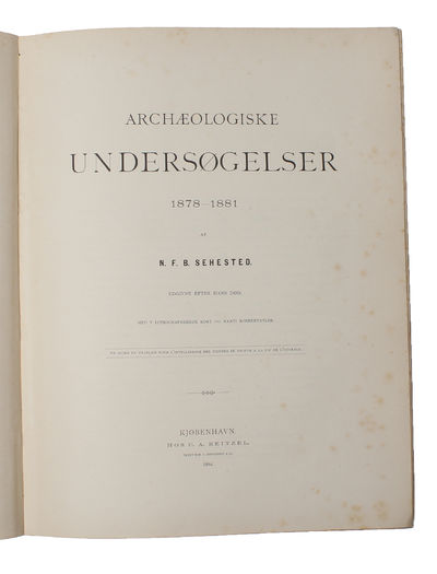Archæologiske Undersøgelser 1878-1881. Udgivne efter hans Død. (photo 2)