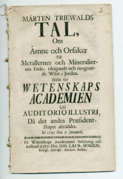 Tal, om ämne och orsaker till metallernes och…