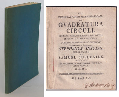 Dissertatio mathematicam, de qvadratura circuli.…