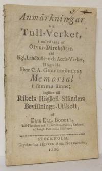 Anmärkningar om tull-verket, i anledning af…