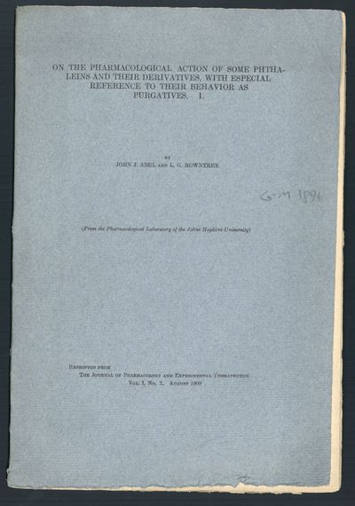 On the pharmacological action of some phthaleins...Offprint