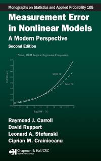 Measurement Error in Nonlinear Models: A Modern Perspective, Second Edition