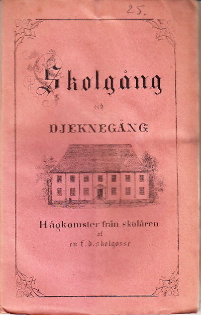 Skolgång och djeknegång. Hågkomster från skolåren…