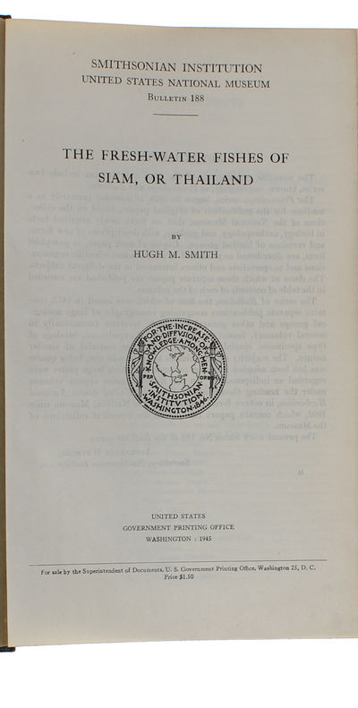 The Fresh-Water Fishes of Siam, or Thailand. (photo 4)