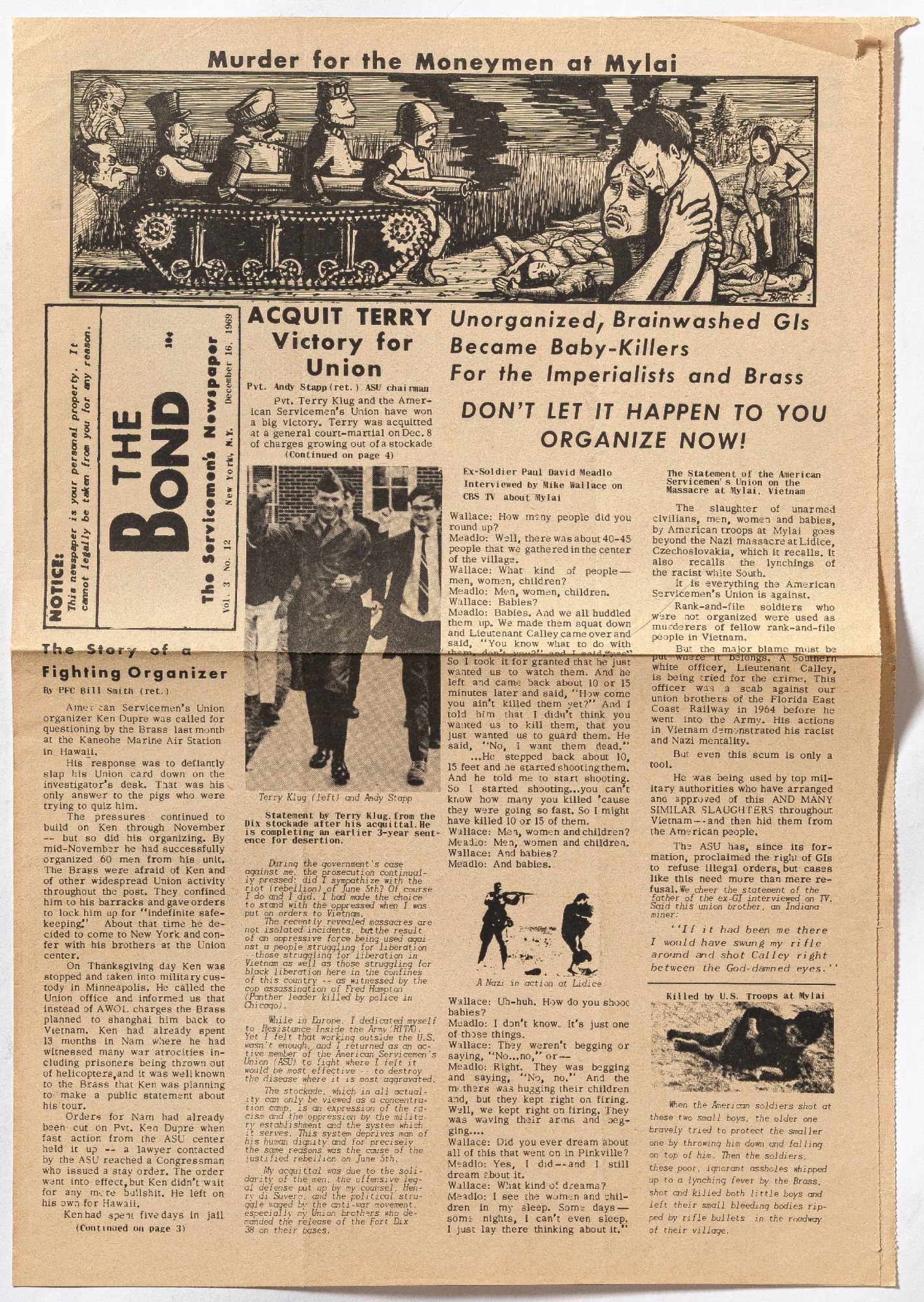 The Bond: The Servicemen's Newspaper – Vol. 3, No.