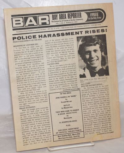 San Francisco: Benro Enterprises, 1973. Newspaper. 8.25x10.75 inches, articles, reviews, interviews,...