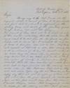 1858 Letter from the Fort Defiance Quartermaster’s Office Requesting Supplies of Corn for Fighting the Navajo