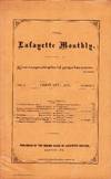 THE LAFAYETTE MONTHLY, FEBRUARY 1871 Volume 1, Number 6
