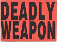 [ARTIST'S BOOK]. DEADLY WEAPON
