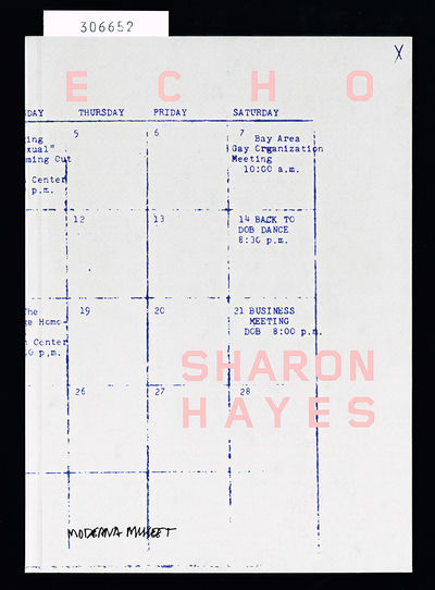 Echo. Sharon Hayes.