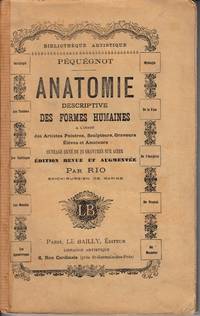 Anatomie descriptive des formes humaines a l'usage des Artistes Peintres, Sculpteurs,...