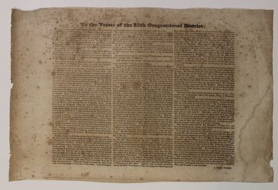 TO THE VOTERS OF THE 10TH CONGRESSIONAL DISTRICT: np, nd [1840?]