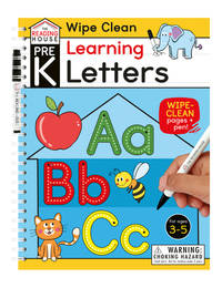 Learning Letters (Pre-K Wipe Clean Workbook): Preschool Wipe Clean Activity Workbook, Ages 3-5,...