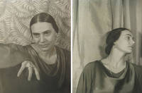 Two portrait photographs of Gertrude Wettergren