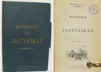 Minnesbok för jagtväskan.