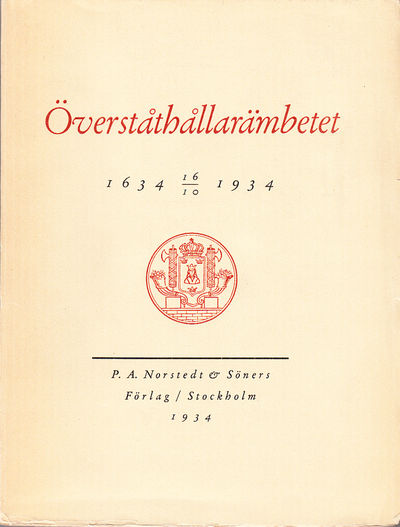 Överståthållarämbetet 1634 16/10 1934.