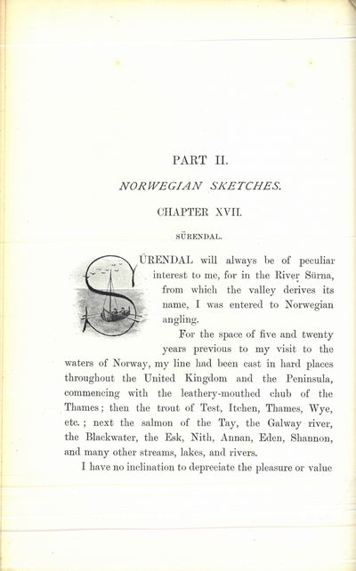 Angling travels in Norway. With numerous illustrations by pencil, brush, and camera, and coloured illustrations of salmon flies by the author. (photo 3)