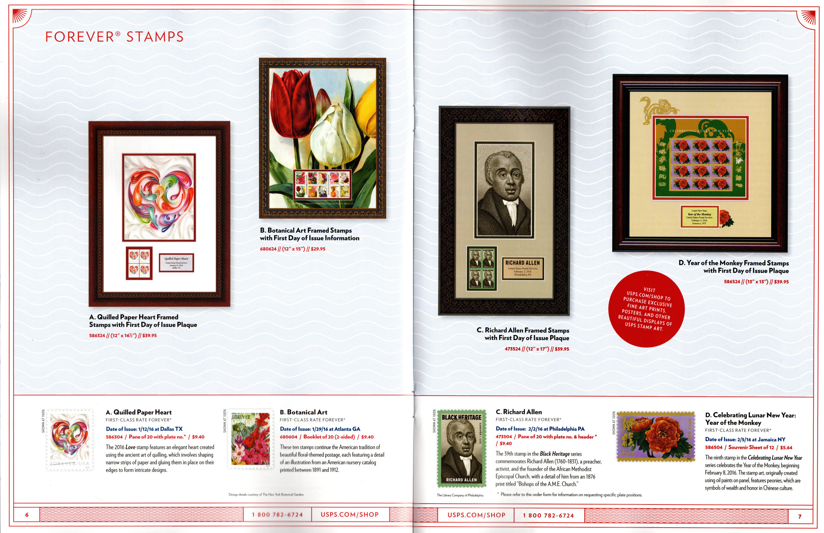 USA Philatelic Volume 21 / Quarter 1, 2016 Post Office Catalog