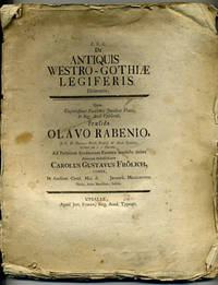 De antiquis Westro-gothiæ legiferis dissertatio.…