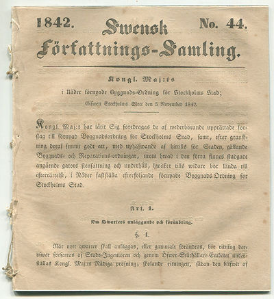 Swensk författnings-samling. 1842. No. 44. Kongl…