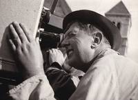 image of Original photograph of Jacques Tati, circa 1958, to announce commencement of production for