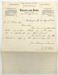1880s Publishing Industry -- Letter from Editor of Domestic Sciences Journal to Prospective Subscriber