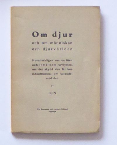 Om djur och om människan och djurvärlden.…