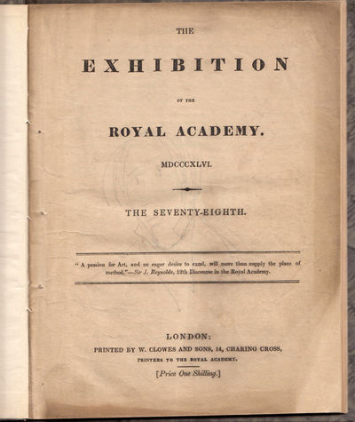 The Exhibition of the Royal Academy. 1846. The…