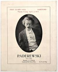 Paderewski" -- 1914 Performance of Piano Mastermind in Hartford
