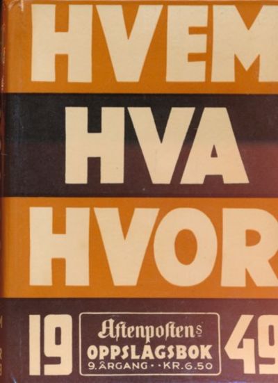 Hvem Hva Hvor 1949