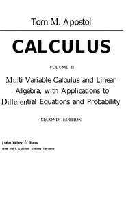 Calculus Volume ll Second Edition