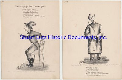 Illustrated Verses From Bret Hartes Controversial Poem Plain Language From Truthful James About Racial Tensions In 1870s California
