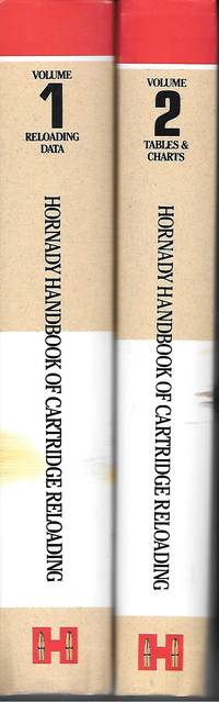 Hornady Handbook Of Cartridge Reloading 2 Volume Set; Reloading Data;  Tables & Charts