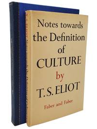 NOTES TOWARDS THE DEFINITION OF CULTURE by T.S Eliot - First Edition - 1948 - from Bert Babcock - Bookseller, LLC (SKU: 50348)