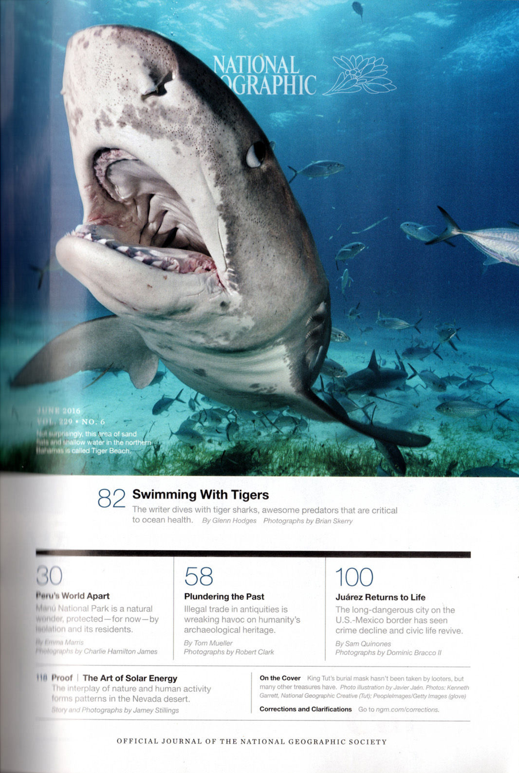 National Geographic Magazine June, 2016. In Original Shipping Bag