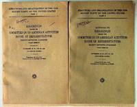 Hearings Before the Committee on Un-American Activities House of Representatives. Eighty-Seventh Congress. First Session. November 20, 21, and 22, 1961 (including index). Parts 1 and 2. Part 2 is the appendix. (2 volumes)