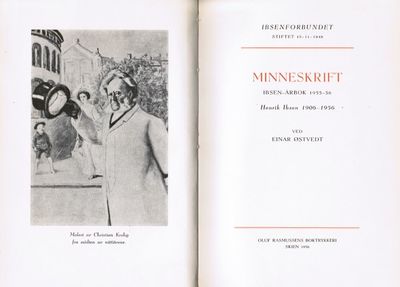Minneskrift. Ibsen-årbok 1955-56. Henrik Ibsen…
